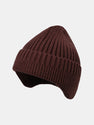 Solid Color Earflaps Warm Knit Beanie HaT