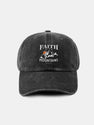 Faith Mountains Pattern Classic Retro Washed Distressed Cotton Baseball Cap