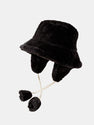 Detachable Earflaps Plush Bucket Hat