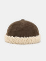 Retro Hip Hop Plush Brimless Hat
