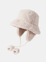 Detachable Earflaps Plush Bucket Hat