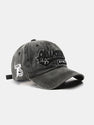Always Slogan Embroidery Washed Distressed Baseball Cap