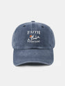 Faith Mountains Pattern Classic Retro Washed Distressed Cotton Baseball Cap