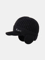 Warm Earflaps Knit Baseball Cap