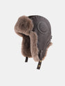 Faux Leather Plush Aviator Trooper Trapper Hat