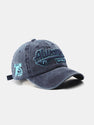 Always Slogan Embroidery Washed Distressed Baseball Cap