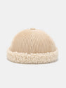 Retro Hip Hop Plush Brimless Hat