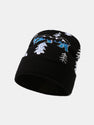 Polar Bear Jacquard Pattern Neutral Warm Curled Knitted Hat