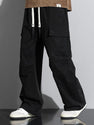 Straight Leg Cotton Cargo Pants