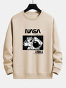 NASA Astronaut Slogan Print Relax Fit Sweatshirt
