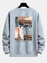 Paris Cityscape Print Relax Fit