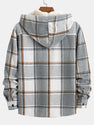 Fleece Lined Plaid Hooded Overshirt