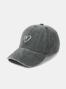 Simple Love Pattern Casual Washed Cotton Baseball Cap
