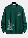 Smiling Bunny Print Relax Fit