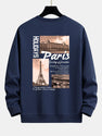 Paris Cityscape Print Relax Fit
