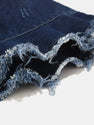 Vintage Distressed Denim Frayed Bucket Hat