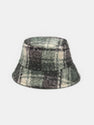 Vintage Teddy Check Warm Bucket Hat