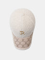 Letter R Embroidery Plush Baseball Cap