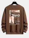 Paris Cityscape Print Relax Fit