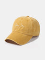 Smile Letter Casual Washed Cotton Baseball Cap