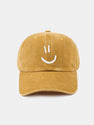 Smiley Face Pattern Classic Retro Washed Distressed Cotton Baseball Cap