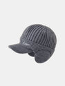 Warm Earflaps Knit Baseball Cap