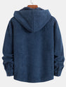 Fleece Lined Corduroy Hooded Overshirt