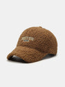Boston Embroidery Teddy Plush Baseball Cap