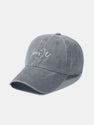Smile Letter Casual Washed Cotton Baseball Cap