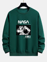 NASA Astronaut Slogan Print Relax Fit Sweatshirt