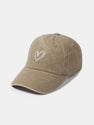 Simple Love Pattern Casual Washed Cotton Baseball Cap