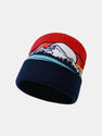 Mountains Pattern Jacquard Warm Knit Beanie Hat