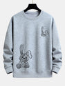 Smiling Bunny Print Relax Fit