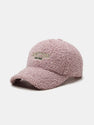 Boston Embroidery Teddy Plush Baseball Cap