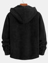 Fleece Lined Corduroy Hooded Overshirt