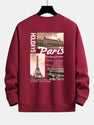 Paris Cityscape Print Relax Fit