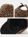 Leopard Pattern Plush Baseball Cap