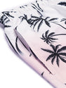 Palm Trees Print Linen Look Cotton Button Up Shirt