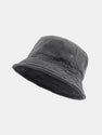 Hip Hop Solid Color Washed Distressed Bucket Hat