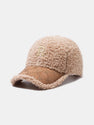 Letter R Embroidery Plush Baseball Cap
