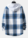 Hooded Flannel Plaid Overshirt