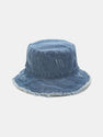 Vintage Distressed Denim Frayed Bucket Hat