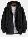 Basic Teddy Zip Up Hooded Coat