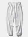 Short Sleeve Waffle Arc Hem T-Shirt & Jogger Pants