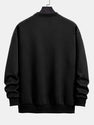 Relax Fit Geometric Striped Sweatshirt & Drawstring Corduroy Cargo Jogger Pants