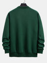 Relax Fit Geometric Striped Sweatshirt & Drawstring Corduroy Cargo Jogger Pants